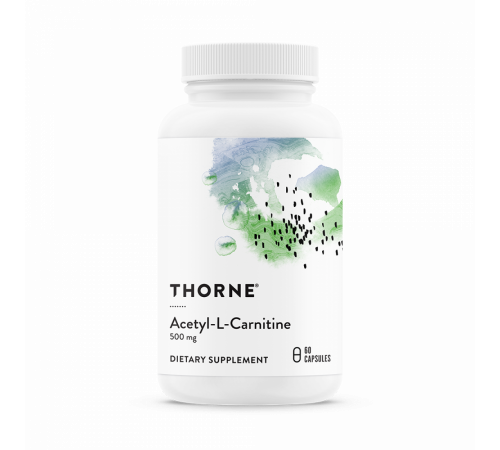 Ацетил L-Карнитин, Thorne Research, Acetyl-L-Carnitine, 60 капсул