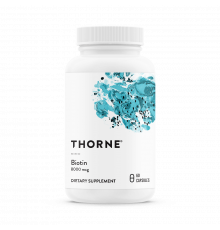 Биотин, Thorne Research, Biotin, 60 капсул