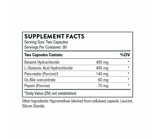 Комплекс пищеварительных ферментов, Thorne Research, Advanced Digestive Enzymes, 180 капсул