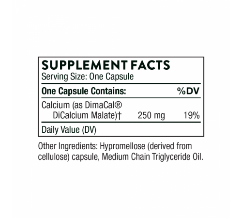 Кальций, Thorne Research, Calcium, 120 капсул