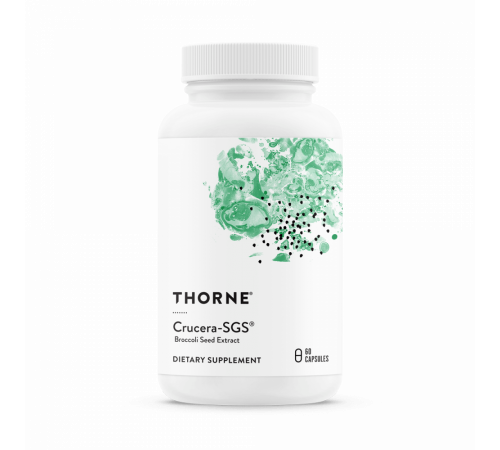 Экстракт семян брокколи, Thorne Research, Broccoli Seed Extract (Crucera-SGS), 60 капсул
