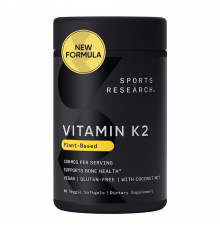 Витамин К2, Sports Research, Vitamin K2, 60 капсул