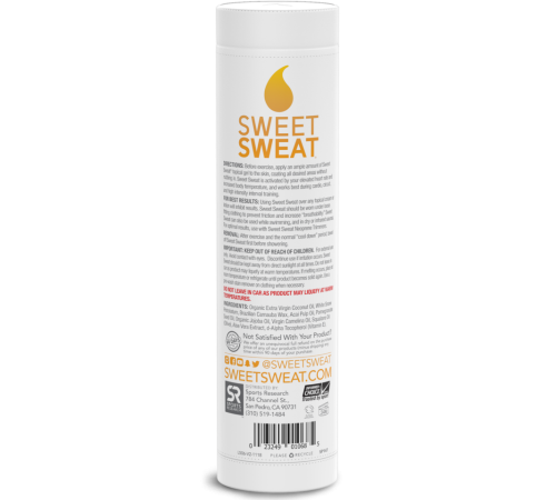 Мазь-стик Sweet Sweat для снижения веса "Кокос", Sports Research, Sweet Sweat Stick Coconut, 182 г