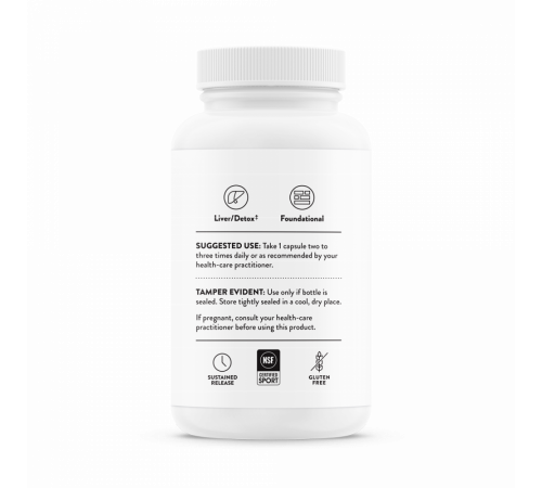 Глутатион, Thorne Research, Glutathione-SR, 60 капсул