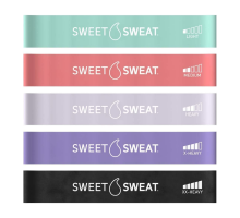 Латексные эспандеры для фитнеса, Sweet Sweat, Mini Loop Bands, 5 шт