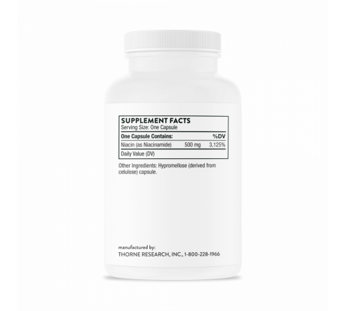 Ниацинамид, Thorne Research, Niacinamide, 180 капсул