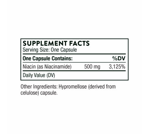 Ниацинамид, Thorne Research, Niacinamide, 180 капсул