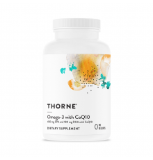 Омега-3 с Коэнзимом, Thorne Research, Omega-3 with CoQ10, 90 желатиновых капсул