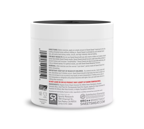 Мазь для снижения веса с органическим кокосовым маслом, Sweet Sweat Jar XL, 383 г