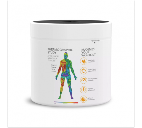 Мазь для снижения веса с органическим кокосовым маслом, Sweet Sweat Jar XL, 383 г