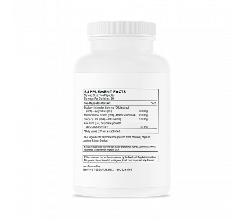 Комплекс для ЖКТ, Thorne Research, GI Relief (GI-Encap), 180 капсул