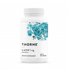 Метилфолат, Thorne Research, 5-MTHF 1 mg, 60 капсул