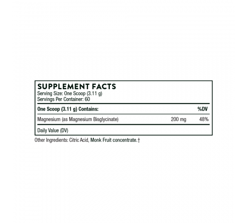 Бисглицинат магния, Thorne Research, Magnesium Bisglycinate, 187 г