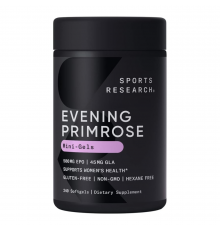 Масло примулы вечерней, Sports Research, Evening Primrose Oil 500 mg, 240 желатиновых капсул