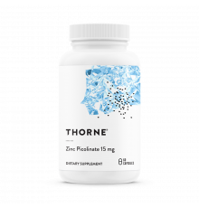 Пиколинат Цинка, Thorne Research, Zinc Picolinate 15 mg, 60 капсул