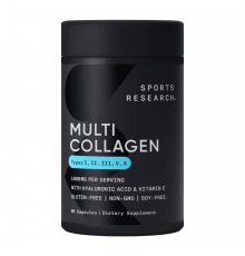 Мульти коллагеновый комплекс, Sports Research, Multi Collagen Complex, 90 капсул
