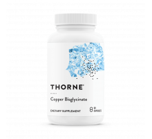 Бисглицинат меди, Thorne Research, Copper Bisglycinate, 60 капсул