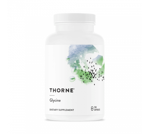 Глицин, Thorne Research, Glycine, 250 капсул